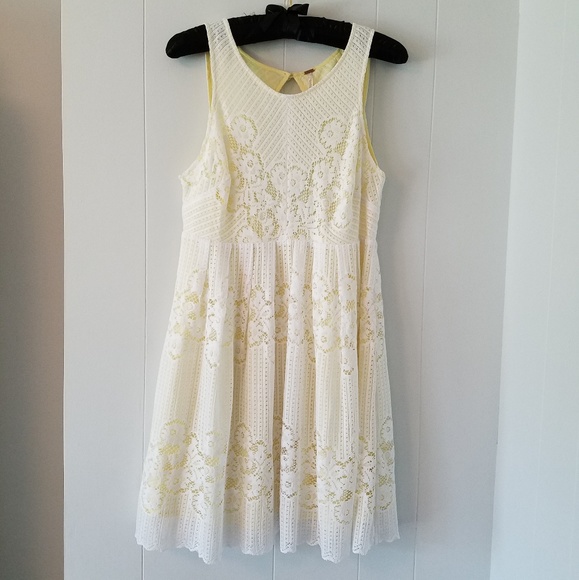 SOLD{Free People} White Lace Rocco Open Back Dress - Picture 2 of 7